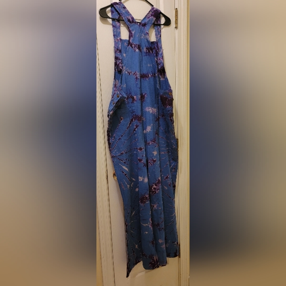 KARMA NEPAL CRAFTS L/XL Handmade craftsmanship and comfort.  Tie Dye Jumpsuit. - Picture 3 of 11